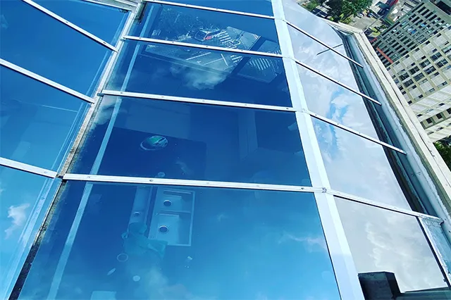 Instalação de Teto Retrátil de Vidro